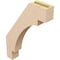 Ekena Millwork 3-inch W x 16-inch D x 22-inch H Merced Rough Cedar Woodgrain TimberThane Knee Brace, Primed BRCUR03X16X22MRCRCPR - alternate 3